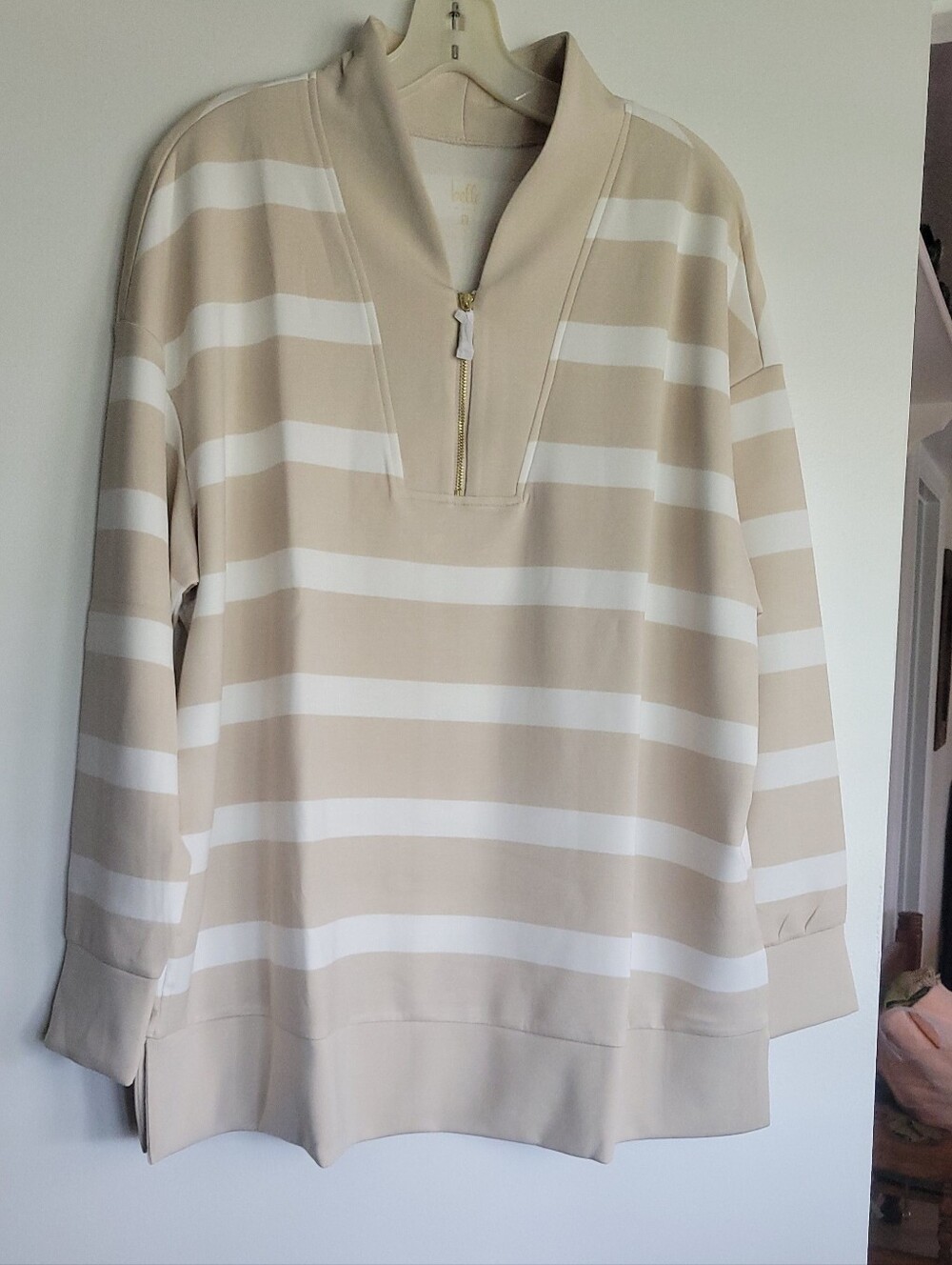 Belle By Kim Gravel Scub Lux Half Zip Tunic 1X NEW